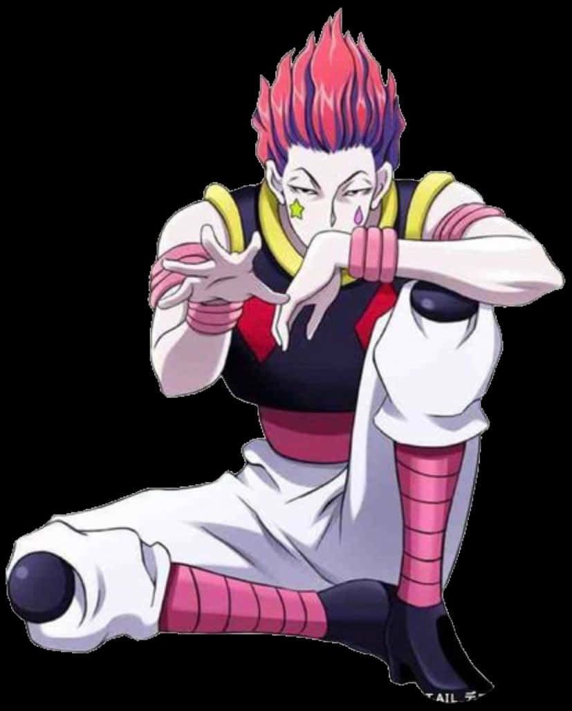 Hisoka Morow Hunterx Hunter Anime Character PNG Image