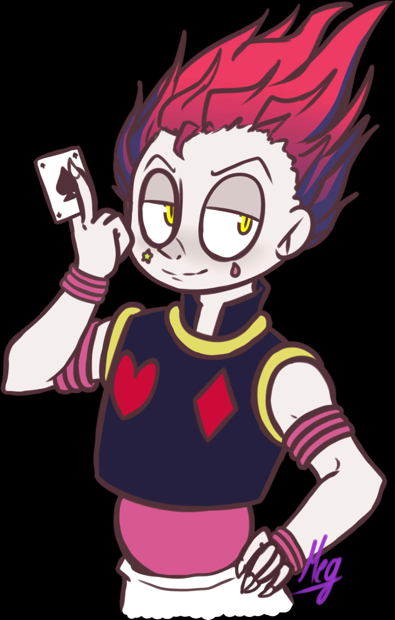 Hisokawith Playing Card PNG Image