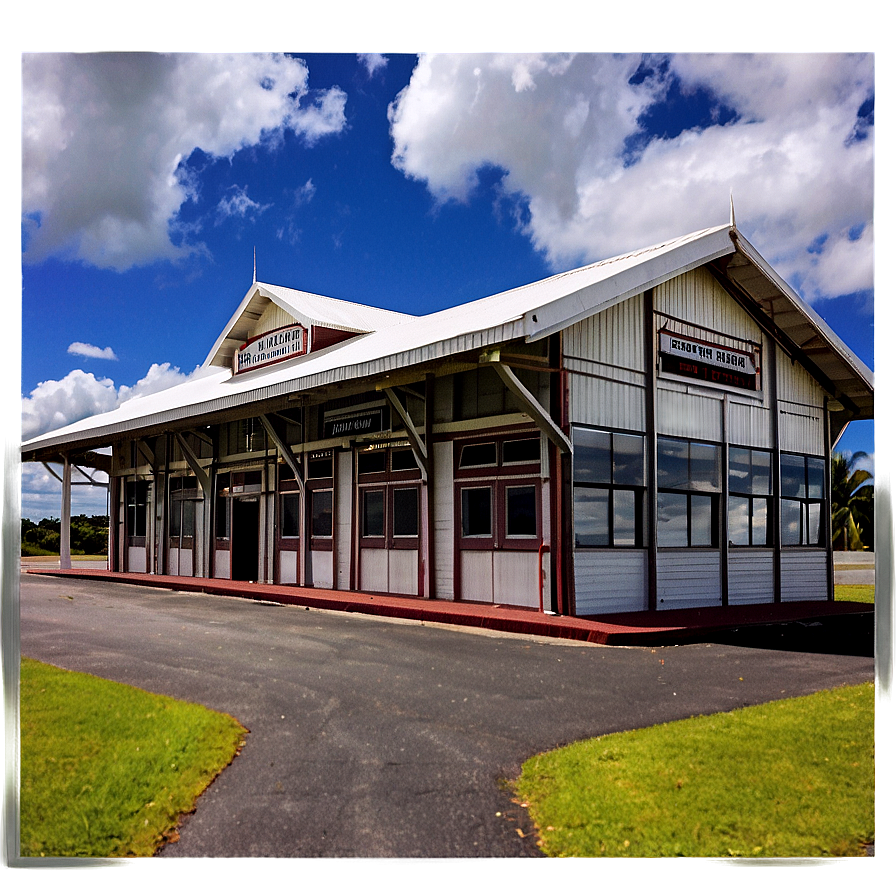 Historic Airport Terminal Building Png Dss14 PNG Image