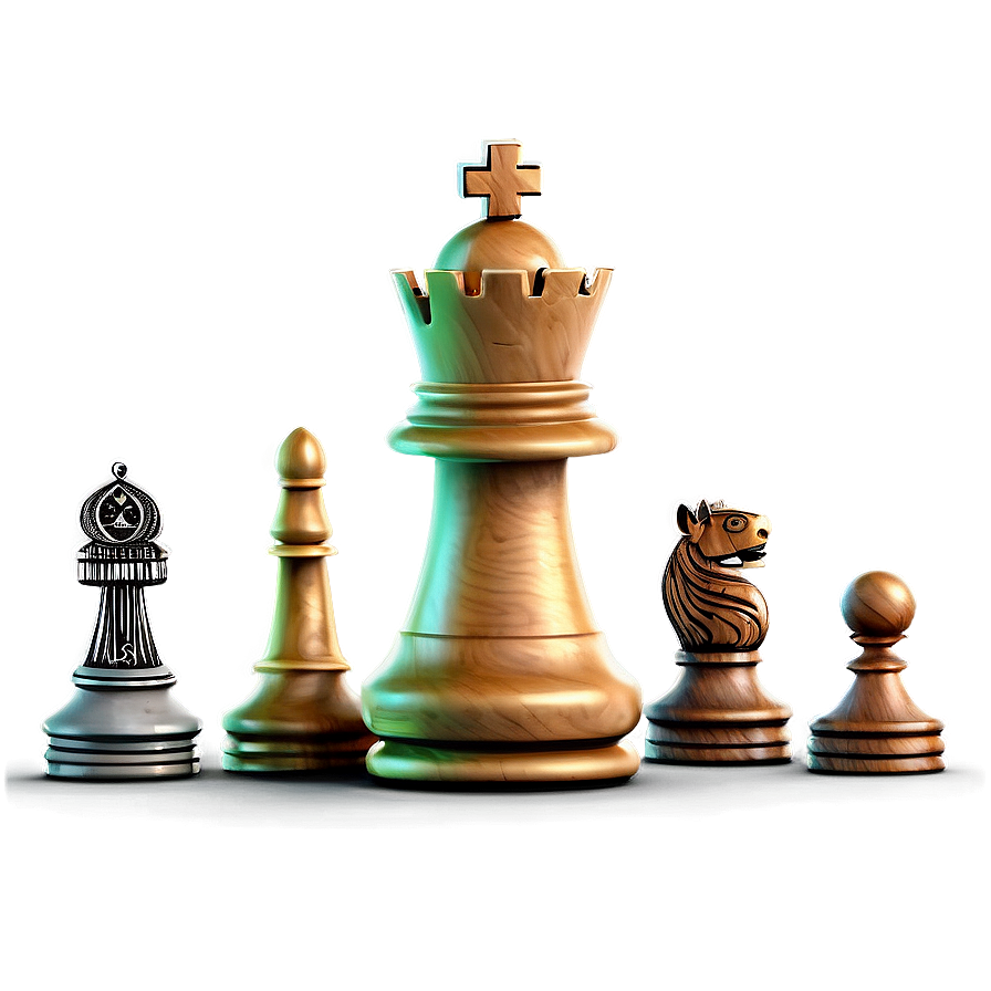 Historic Chess Pieces Collection Png Shc27 PNG Image