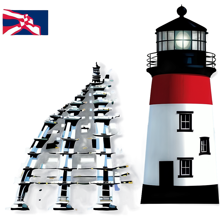 Historic Maine Lighthouses Png Cjc31 PNG Image