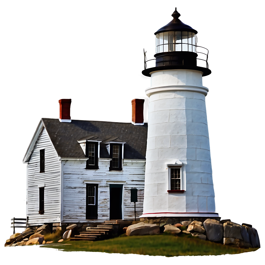 Historic Maine Lighthouses Png Hyj PNG Image