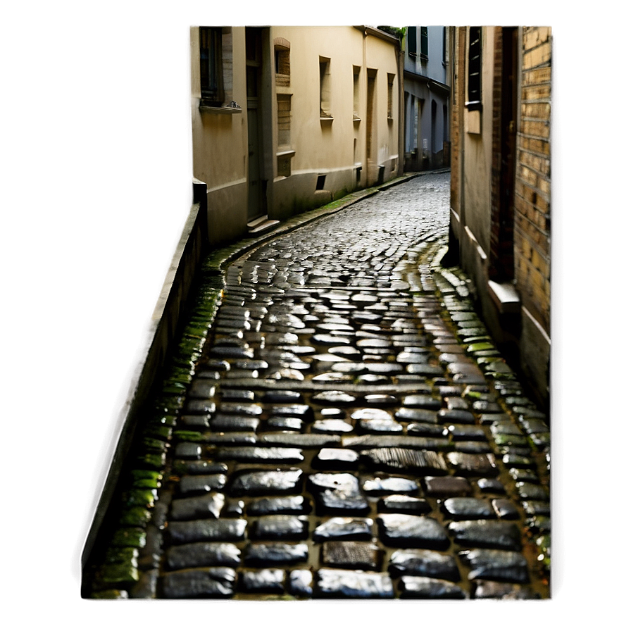 Historic Paris Cobblestone Alley Png Tet PNG Image