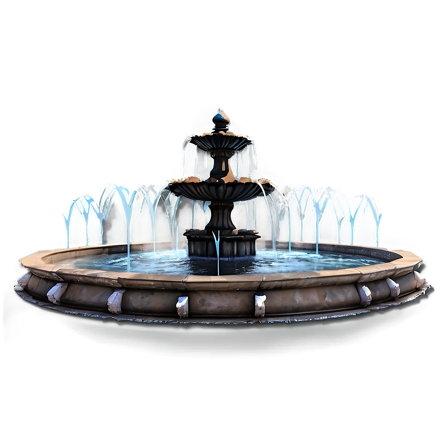 Historical City Fountain Png Wix PNG Image