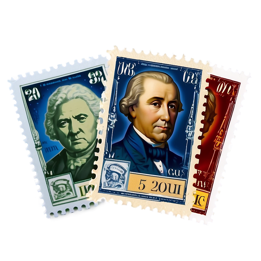 Historical Figures Postage Stamp Png 30 PNG Image