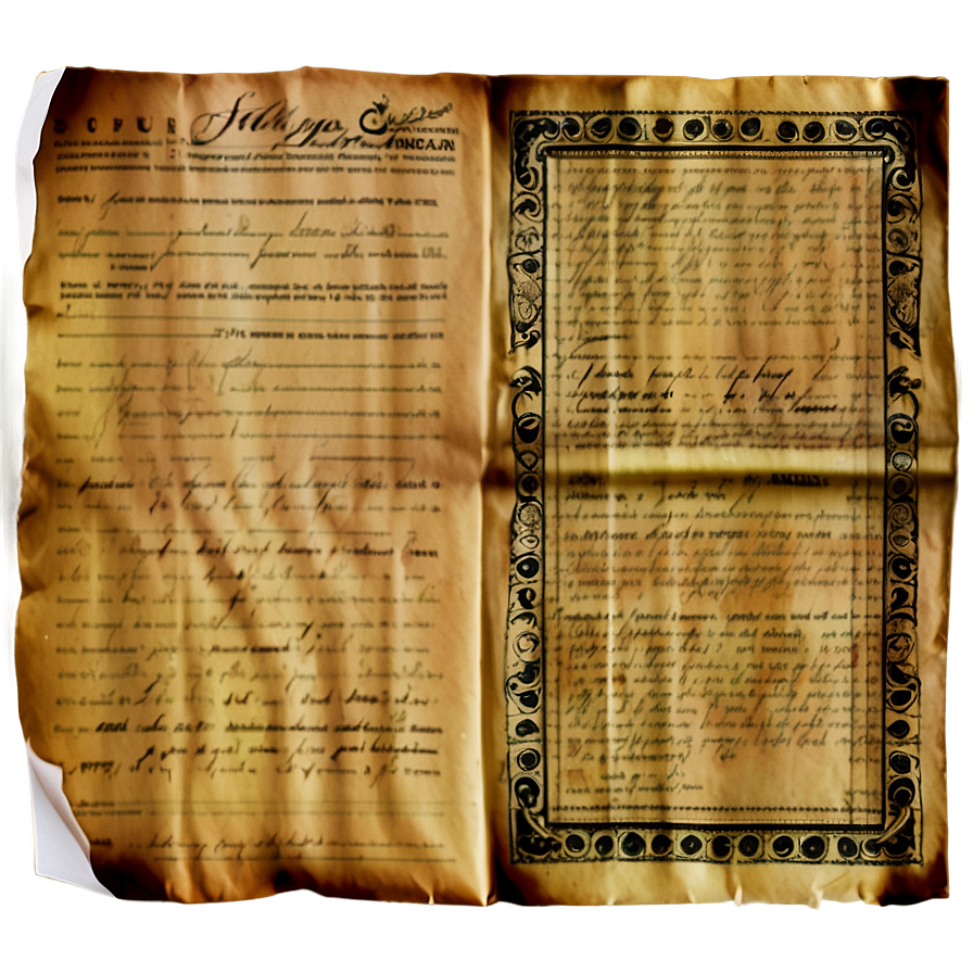 Historical Record Paper Png 05232024 PNG Image