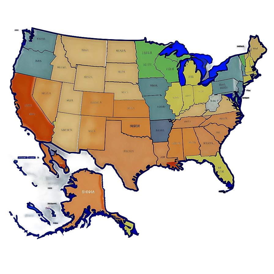 Historical States Map Usa Png 18 PNG Image