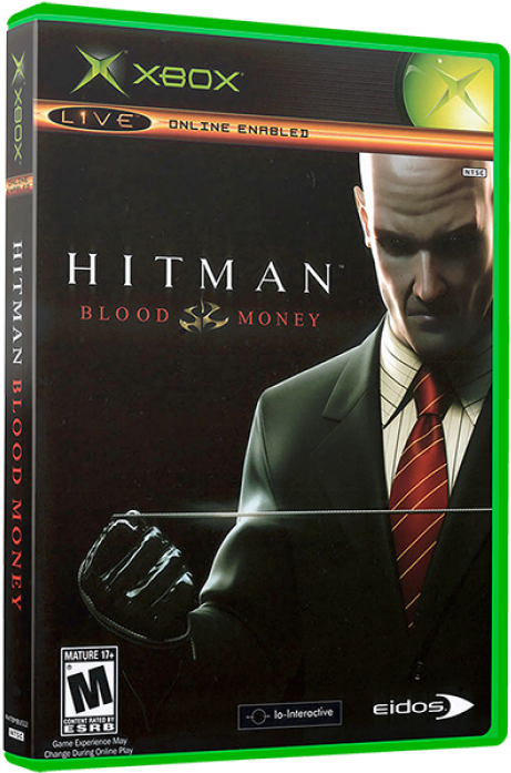 Hitman Blood Money Xbox Game Cover PNG Image