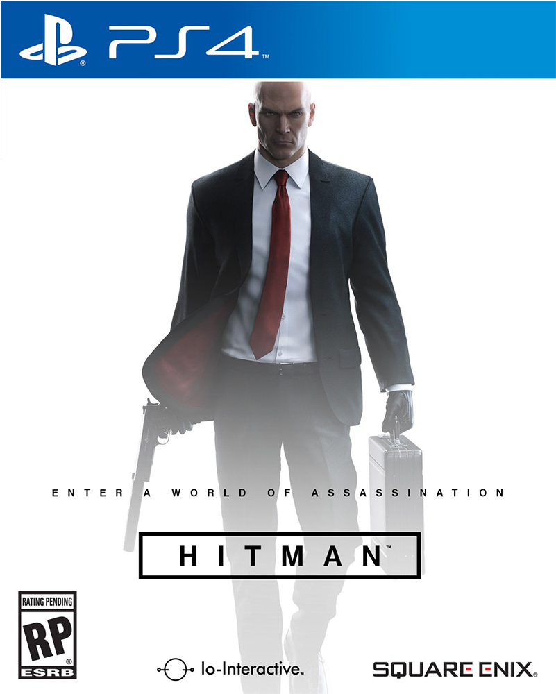 Hitman P S4 Game Cover Art PNG Image