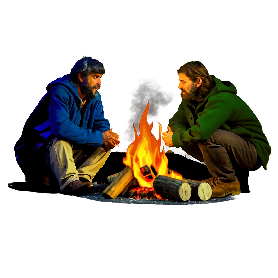 Hobo Campfire Scene Png 24 PNG Image