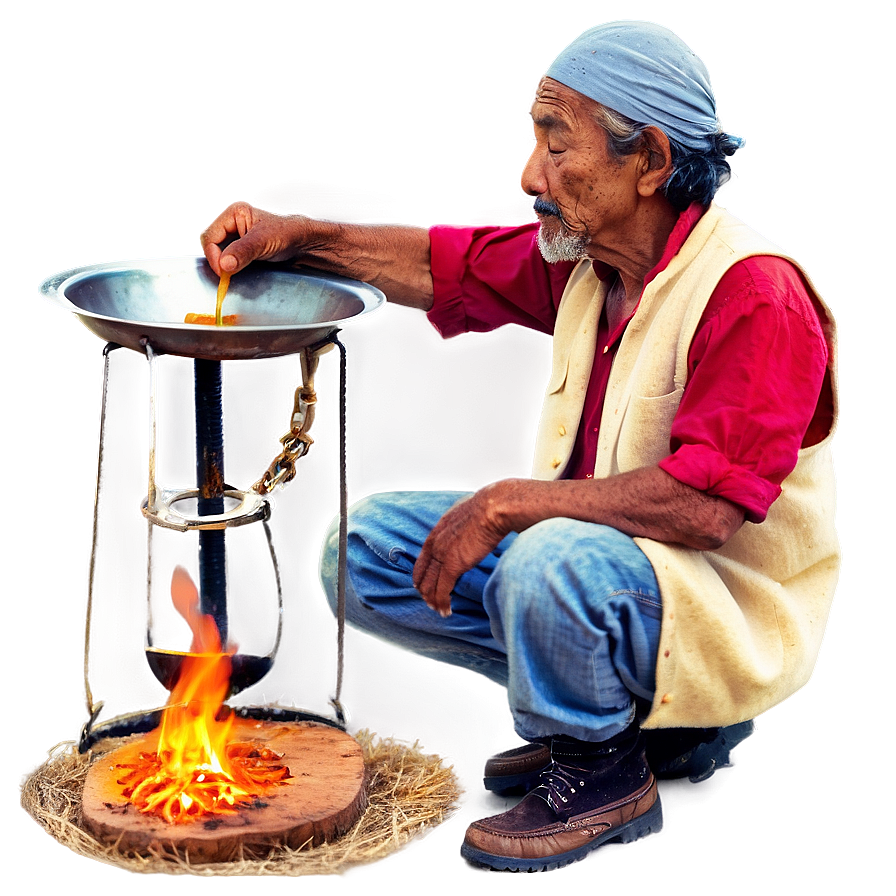 Hobo Cooking Soup Png 06242024 PNG Image