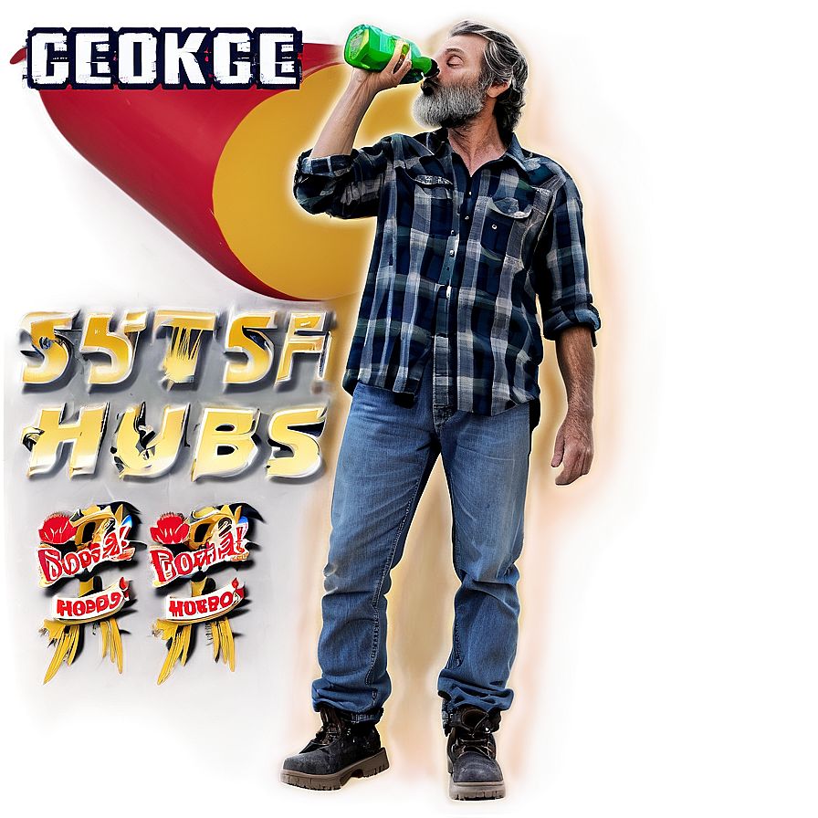 Hobo With Bottle Png Akp PNG Image