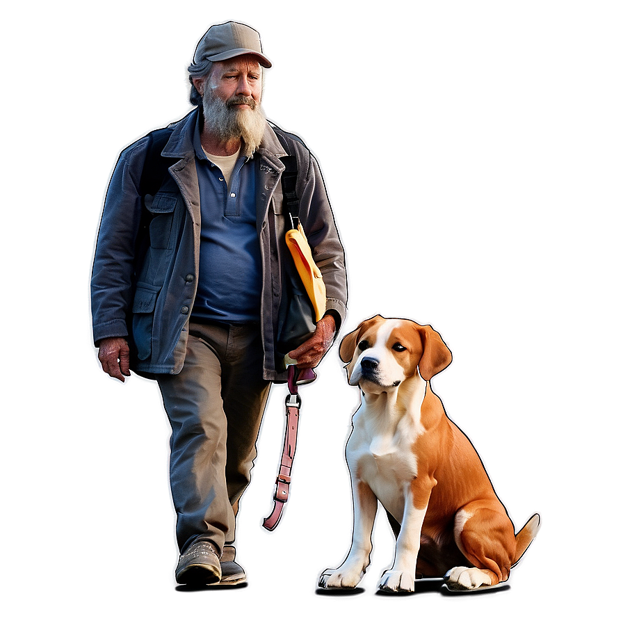 Hobo With Dog Companion Png 06242024 PNG Image