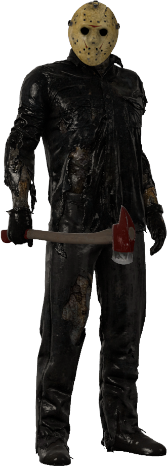 Hockey Masked Horror Figure PNG Image