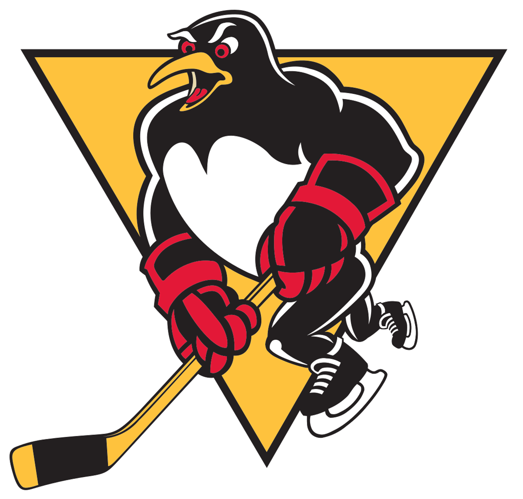 Hockey Penguin Mascot Logo PNG Image