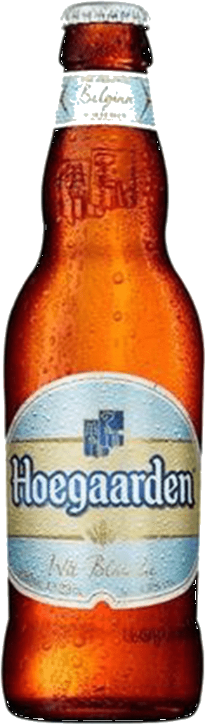 Hoegaarden Beer Bottle Transparent Background PNG Image