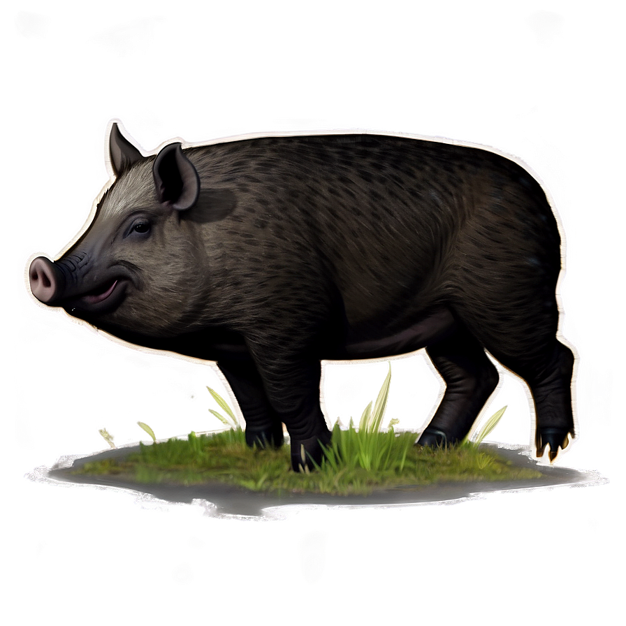 Hog In Action Png Qwu PNG Image