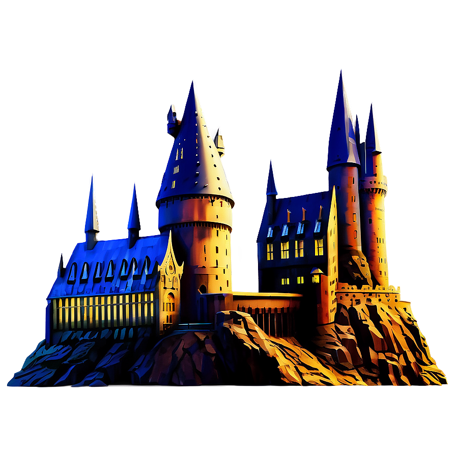 Hogwarts Castle Silhouette Png Ged59 PNG Image