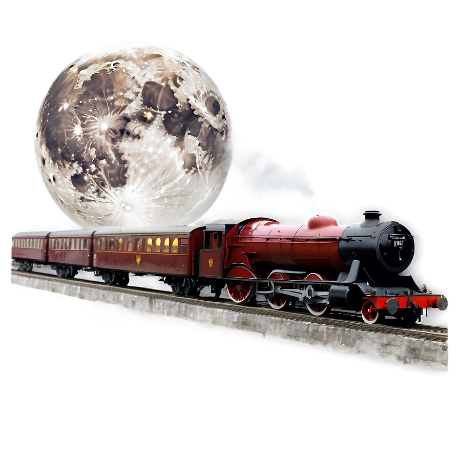 Hogwarts Express Full Moon Png Nlu83 PNG Image