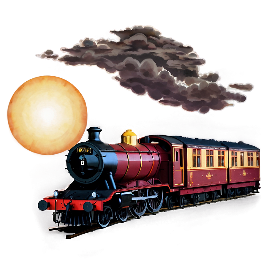 Hogwarts Express Sunset Png 95 PNG Image