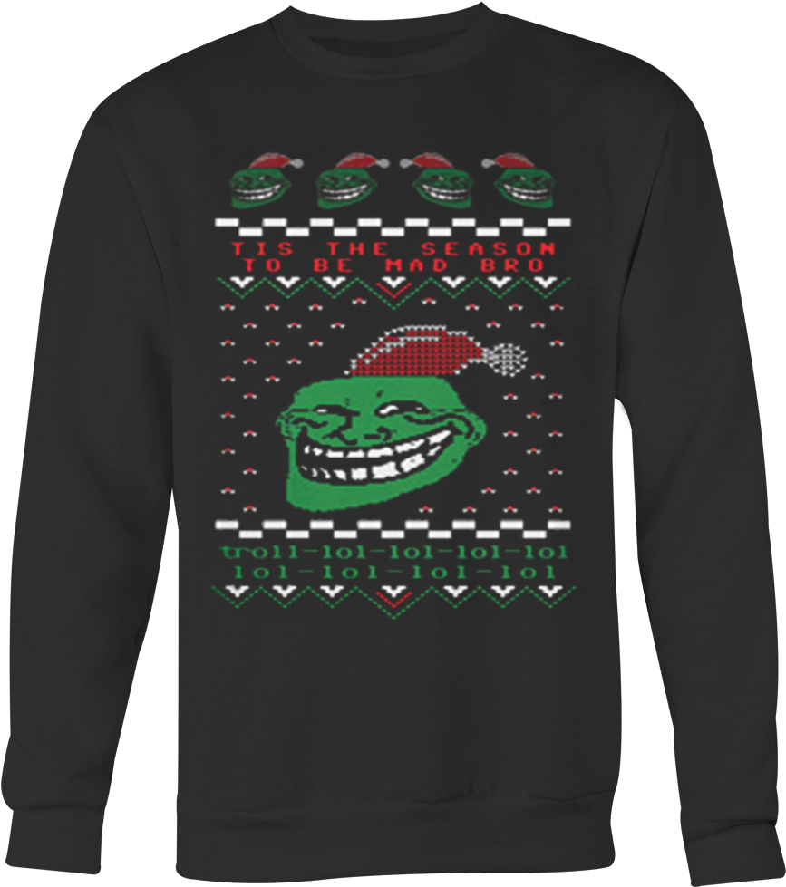 Holiday Meme Sweater Design PNG Image