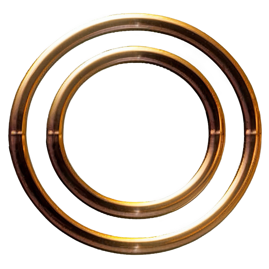 Hollow Gold Circle Frame Png Xpu96 PNG Image