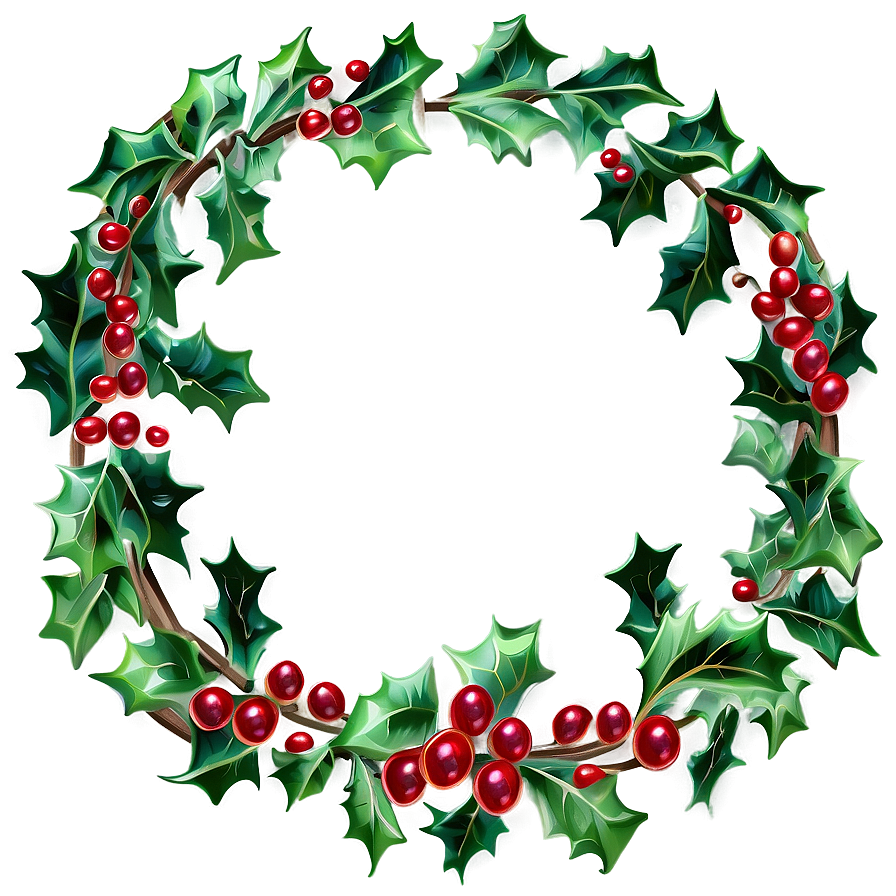 Holly Berry Wreath Png 21 PNG Image