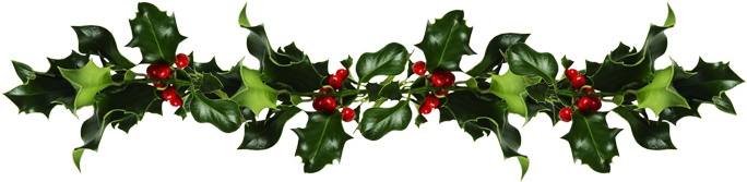 Holly Branch Decoration.png PNG Image