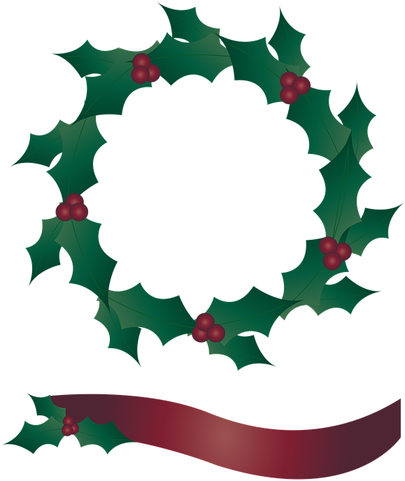 Holly Garland Graphic PNG Image