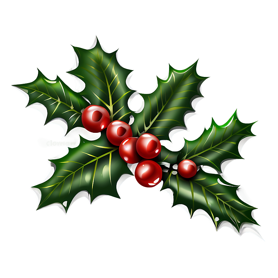 Holly Illustration Png 20 PNG Image