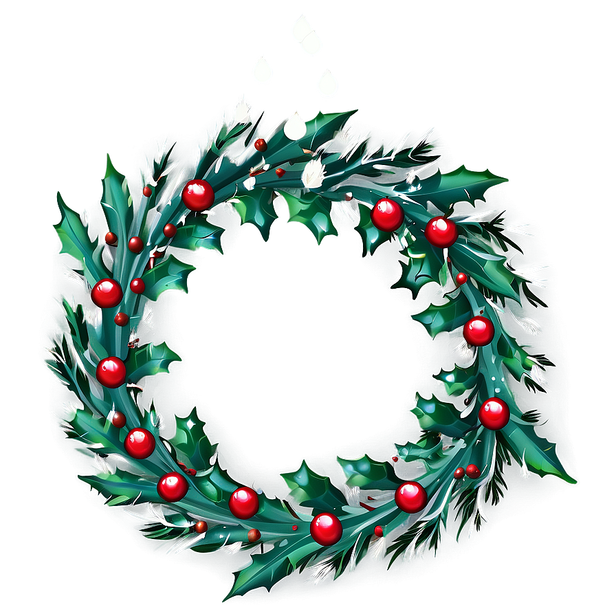 Holly Wreath Png Mem20 PNG Image