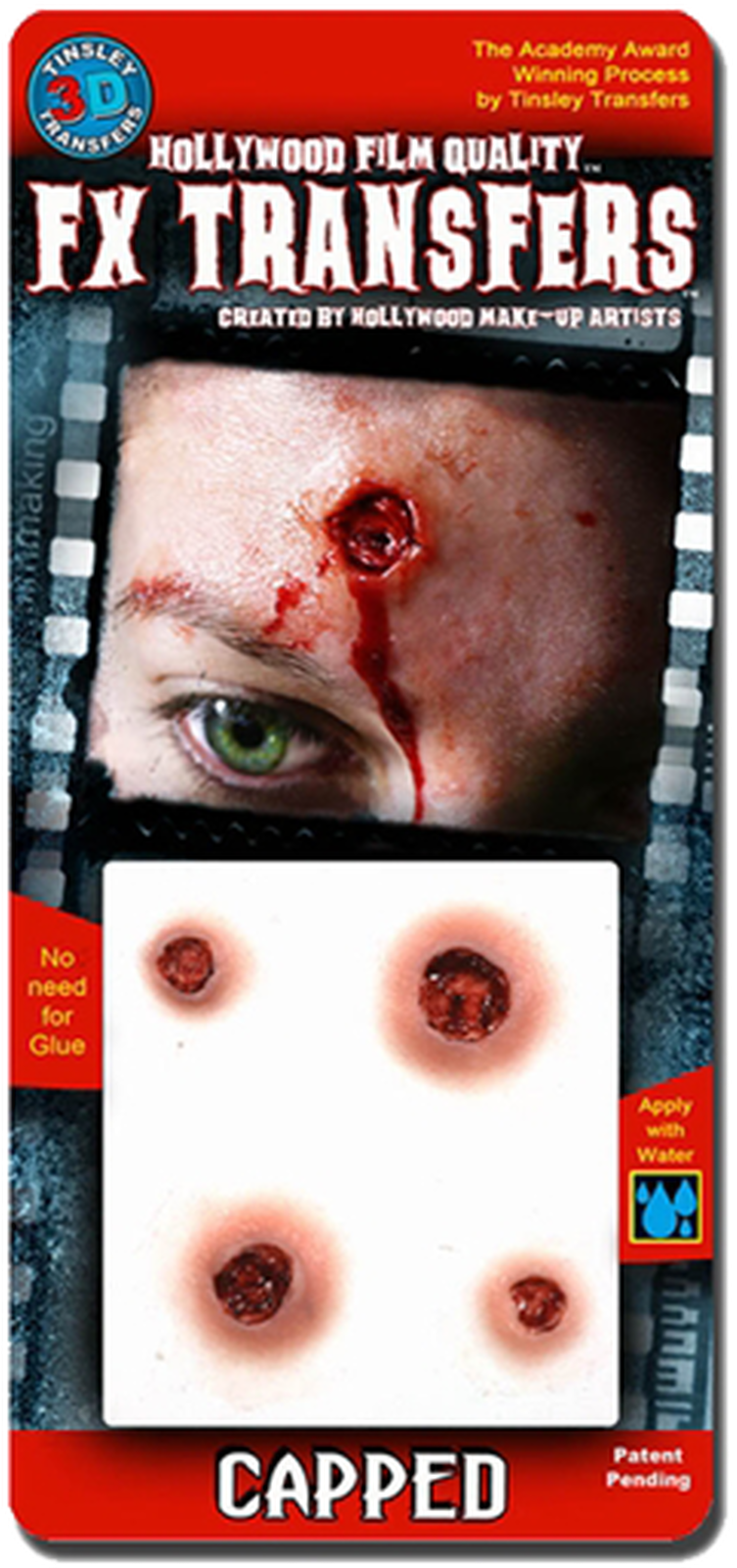 Hollywood F X Transfers Capped Wound Makeup PNG Image