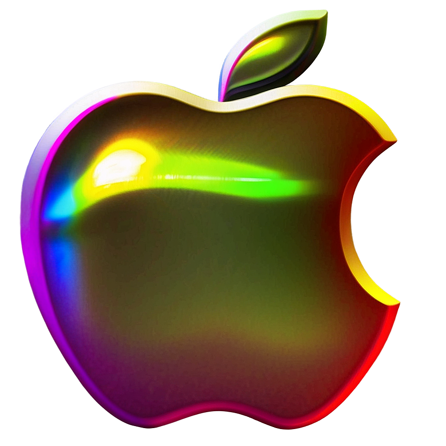 Holographic Apple Logo Png 05232024 PNG Image