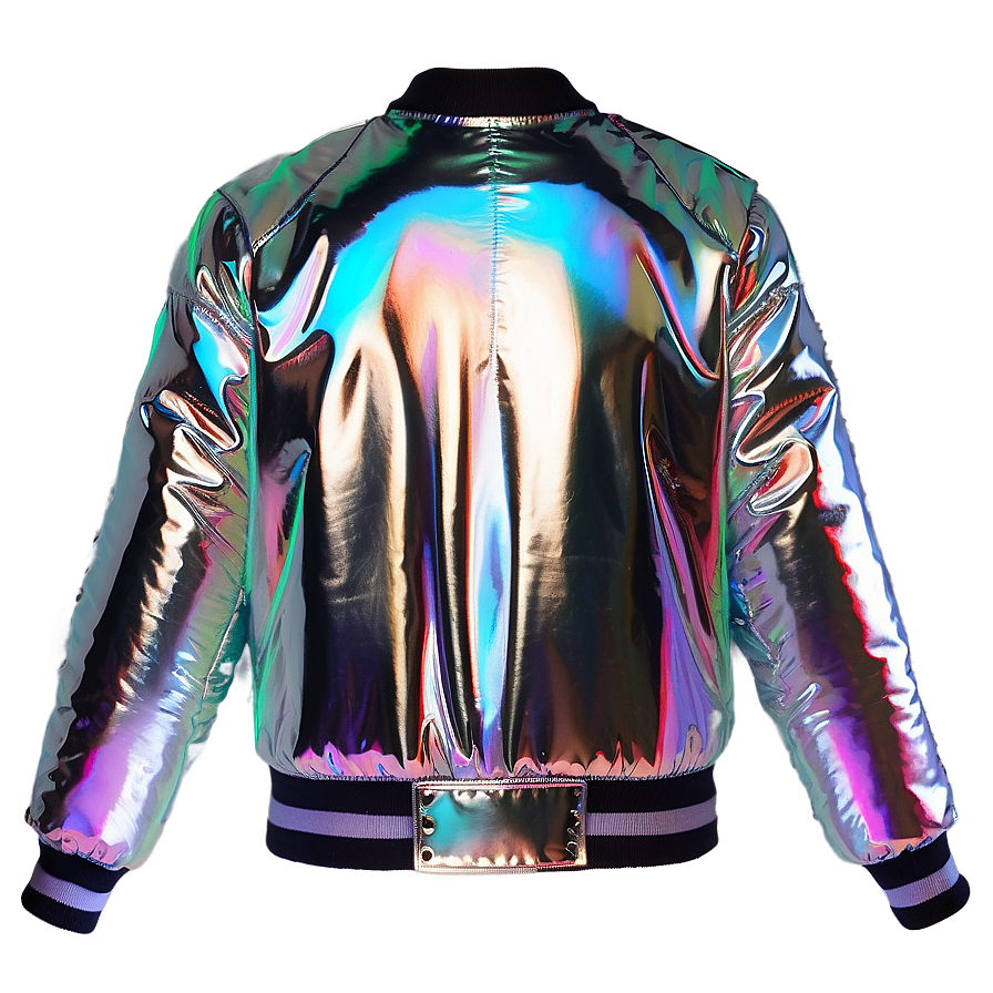 Holographic Bomber Jacket Png Rih8 PNG Image