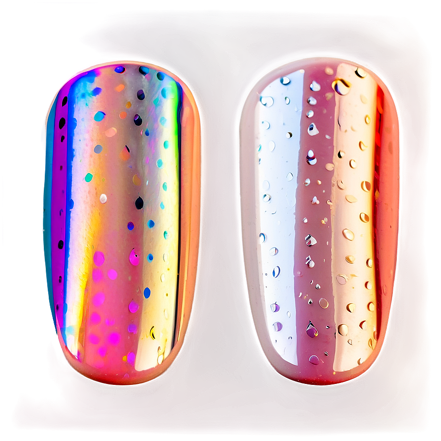 Holographic Fake Nails Png Kax94 PNG Image