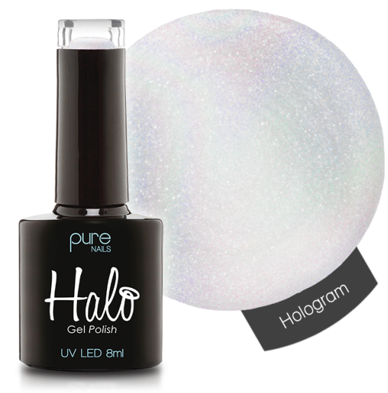 Holographic Gel Polish Bottle PNG Image