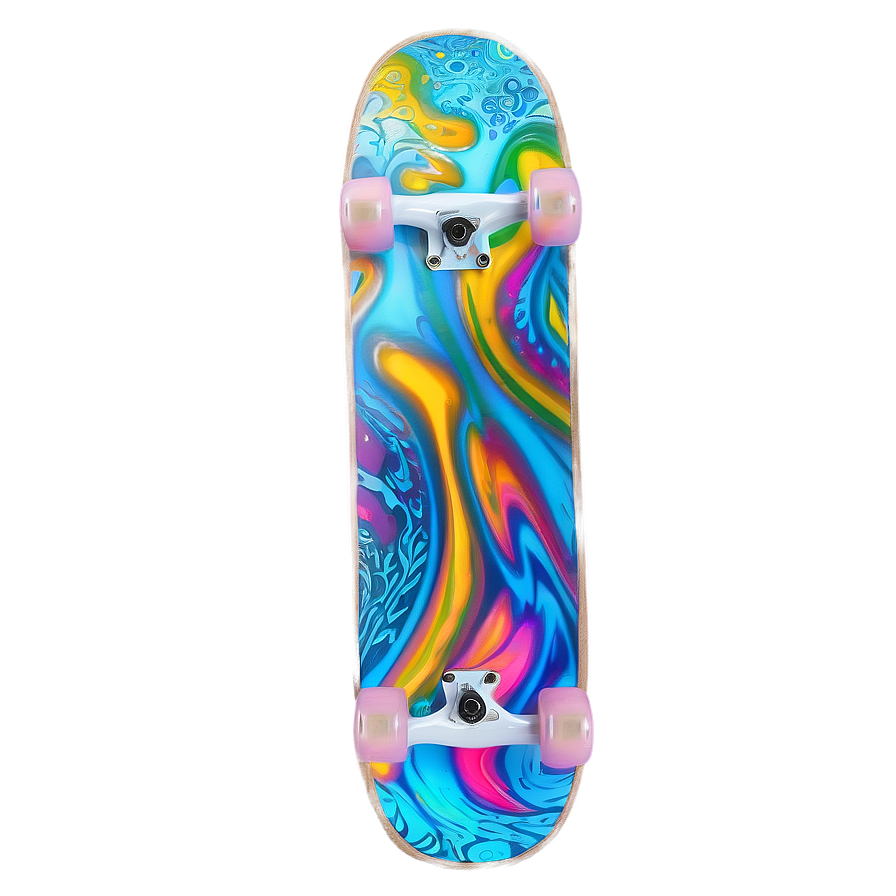 Holographic Skateboard Deck Sketch Png 23 PNG Image