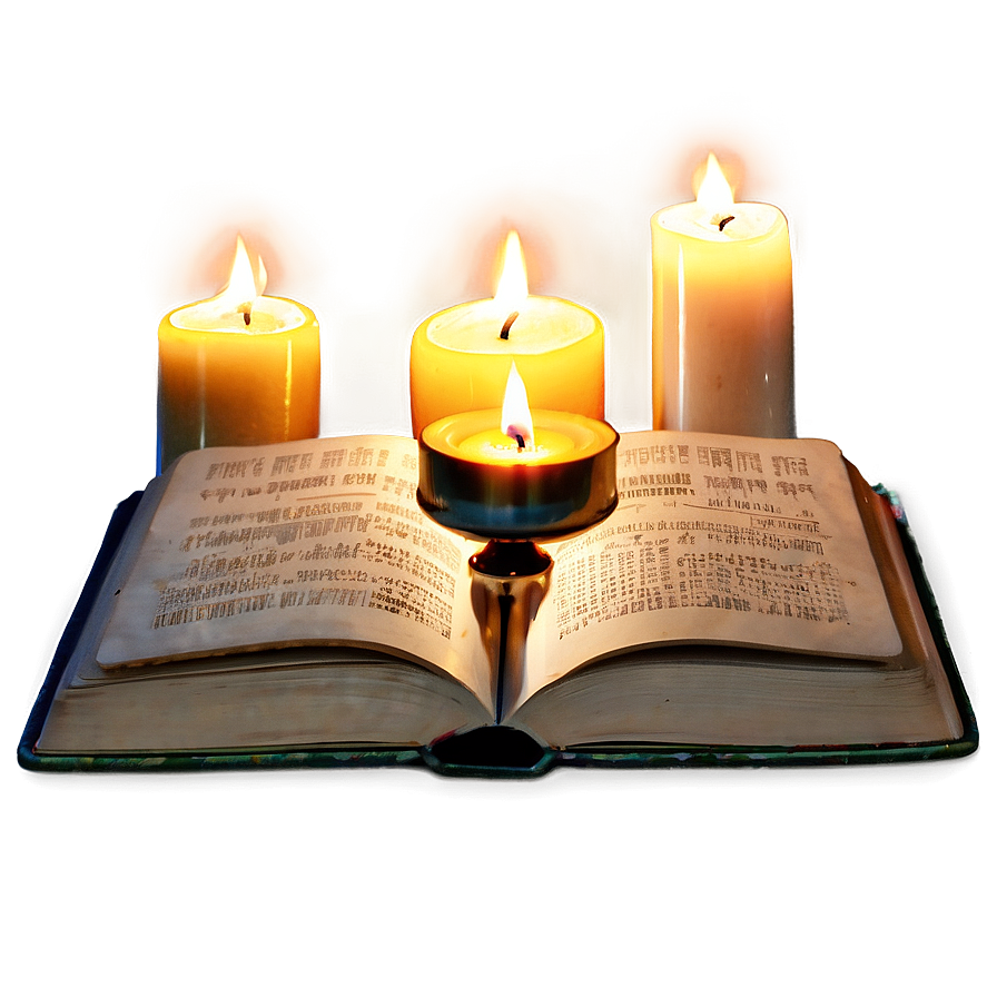 Holy Book And Candle Png Ddx96 PNG Image