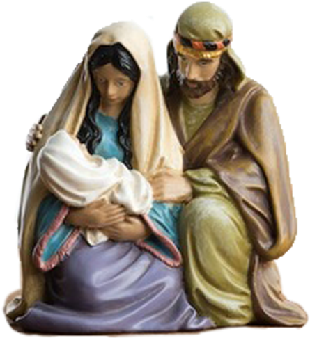 Holy Family Nativity Sculpture PNG Image