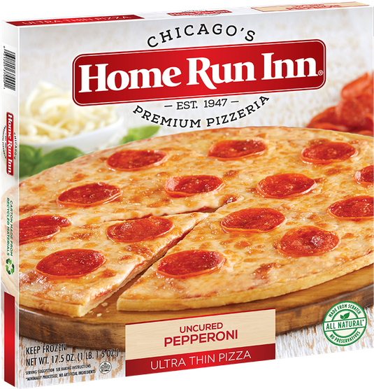 Home Run Inn Uncured Pepperoni Pizza Box PNG Image