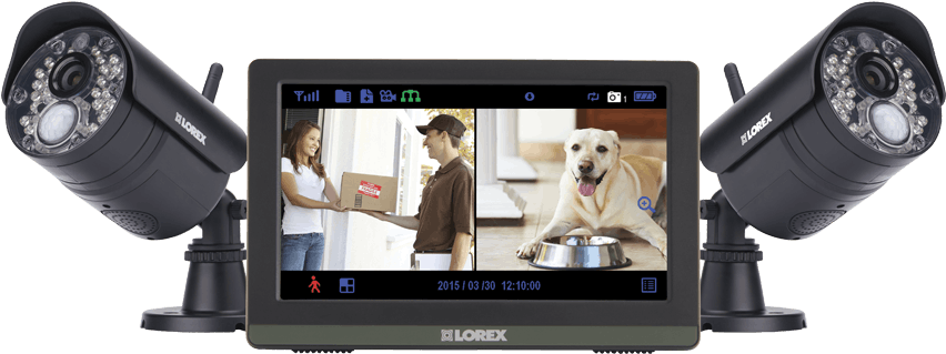 Home_ Security_ Camera_ System_ Display_and_ Cameras PNG Image