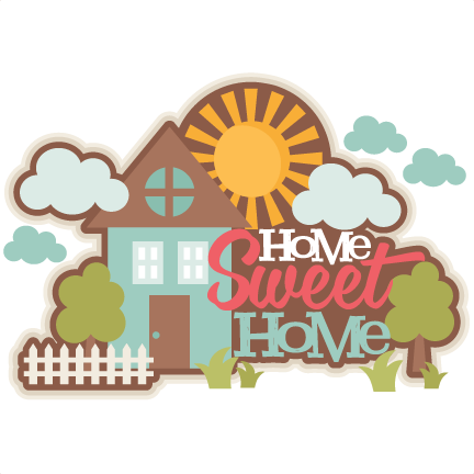 Home Sweet Home Sticker Design PNG Image