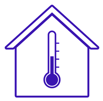 Home Thermometer Icon PNG Image