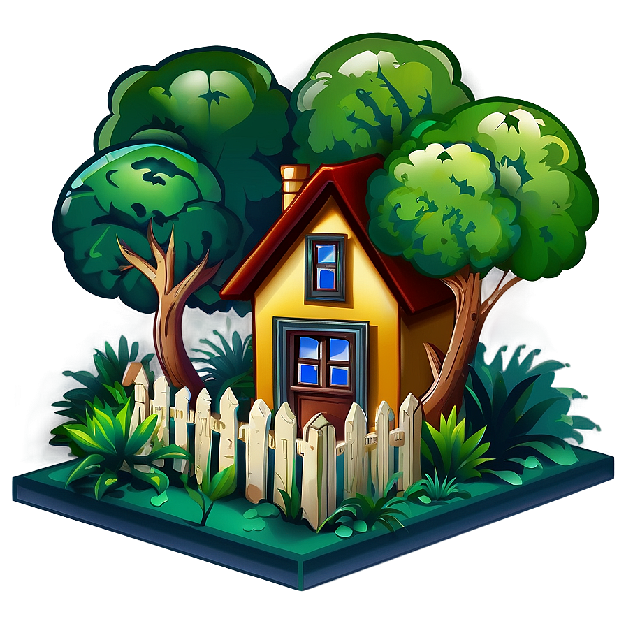 Home With Garden Icon Png 05252024 PNG Image