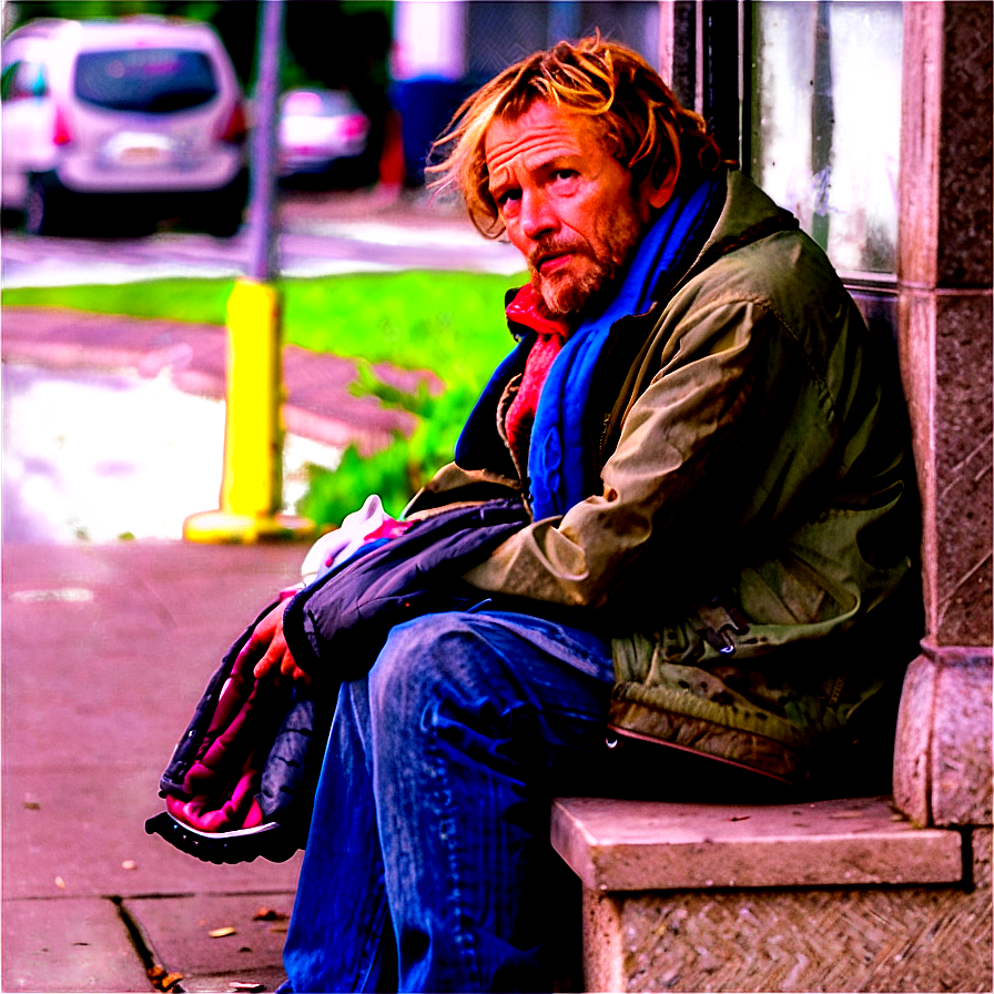 Homeless In The City Png 06132024 PNG Image