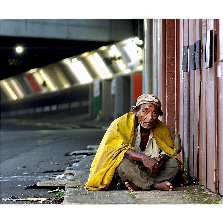 Homeless In Urban Area Png Kbw PNG Image