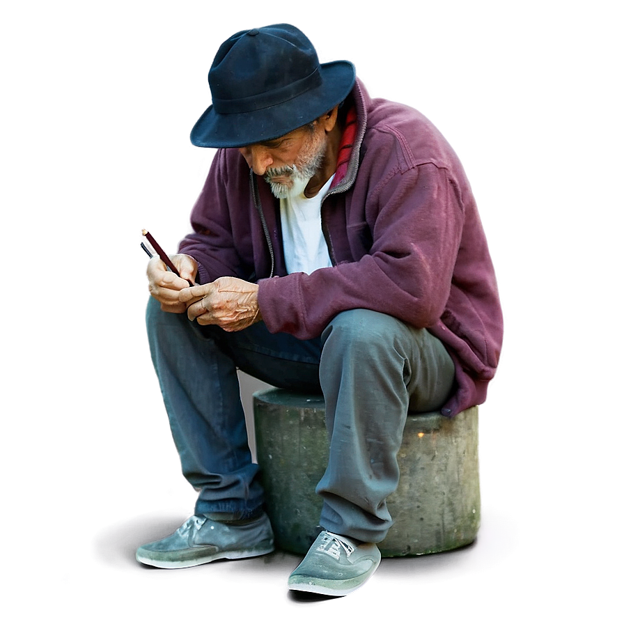 Homeless Man Drawing Png 88 PNG Image