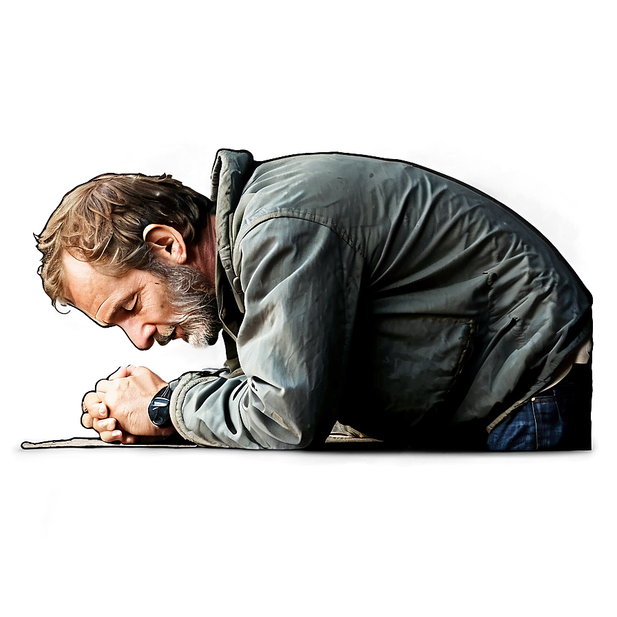 Homeless Man Praying Png 83 PNG Image