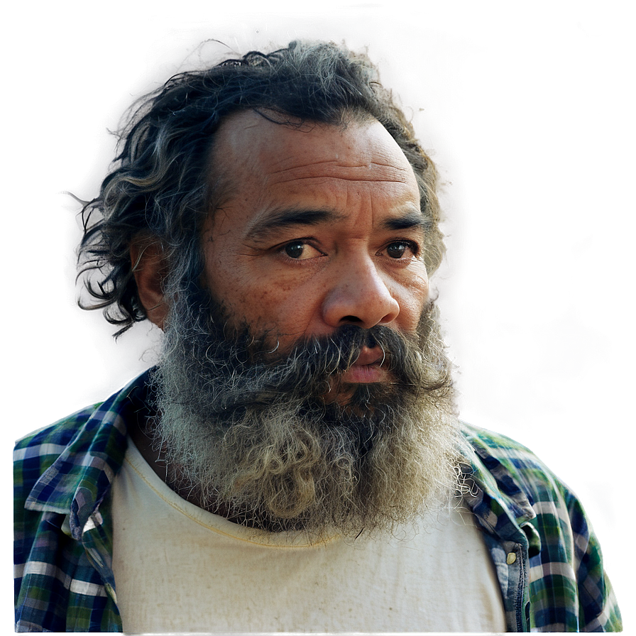 Homeless Man With Beard Png Fkv PNG Image