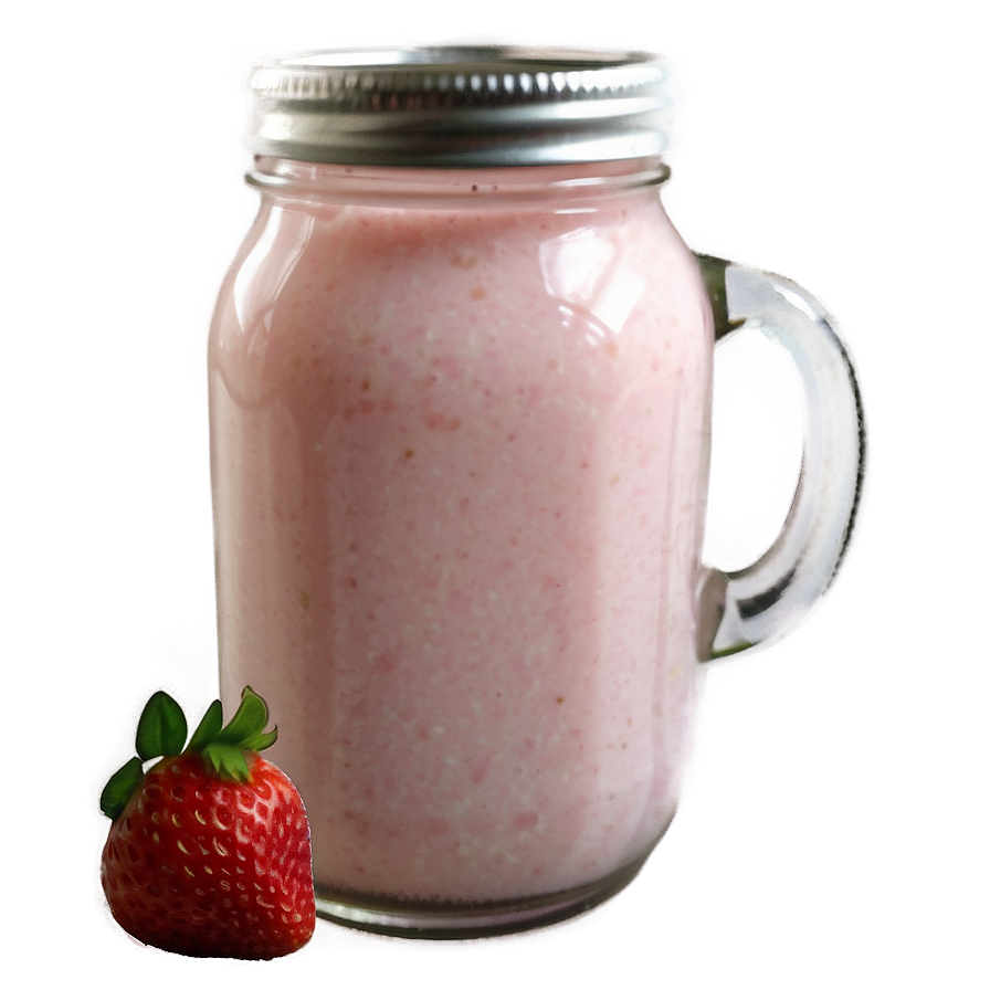 Homemade Strawberry Milk Png Mxi PNG Image